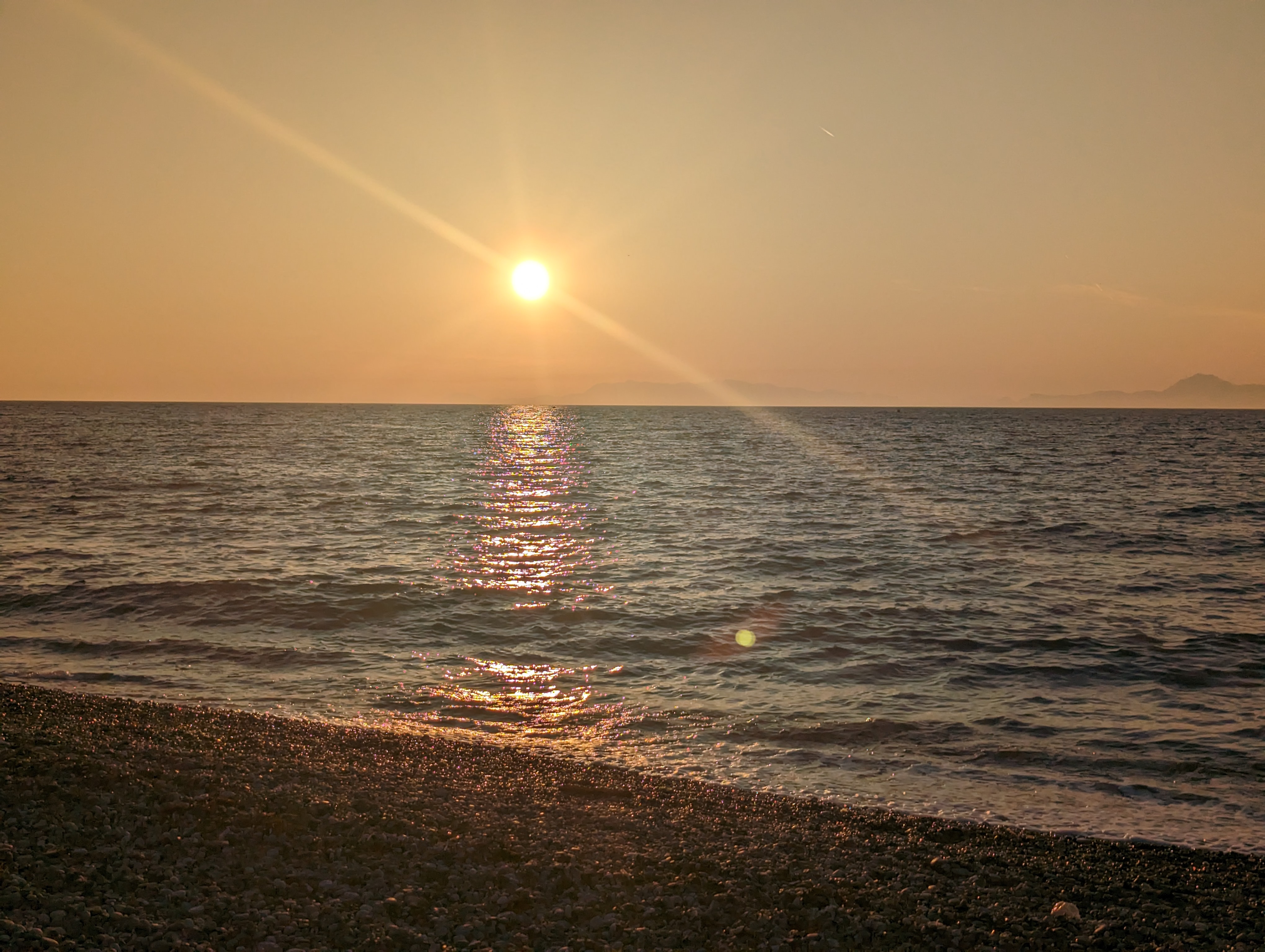 Ixia beach sunset